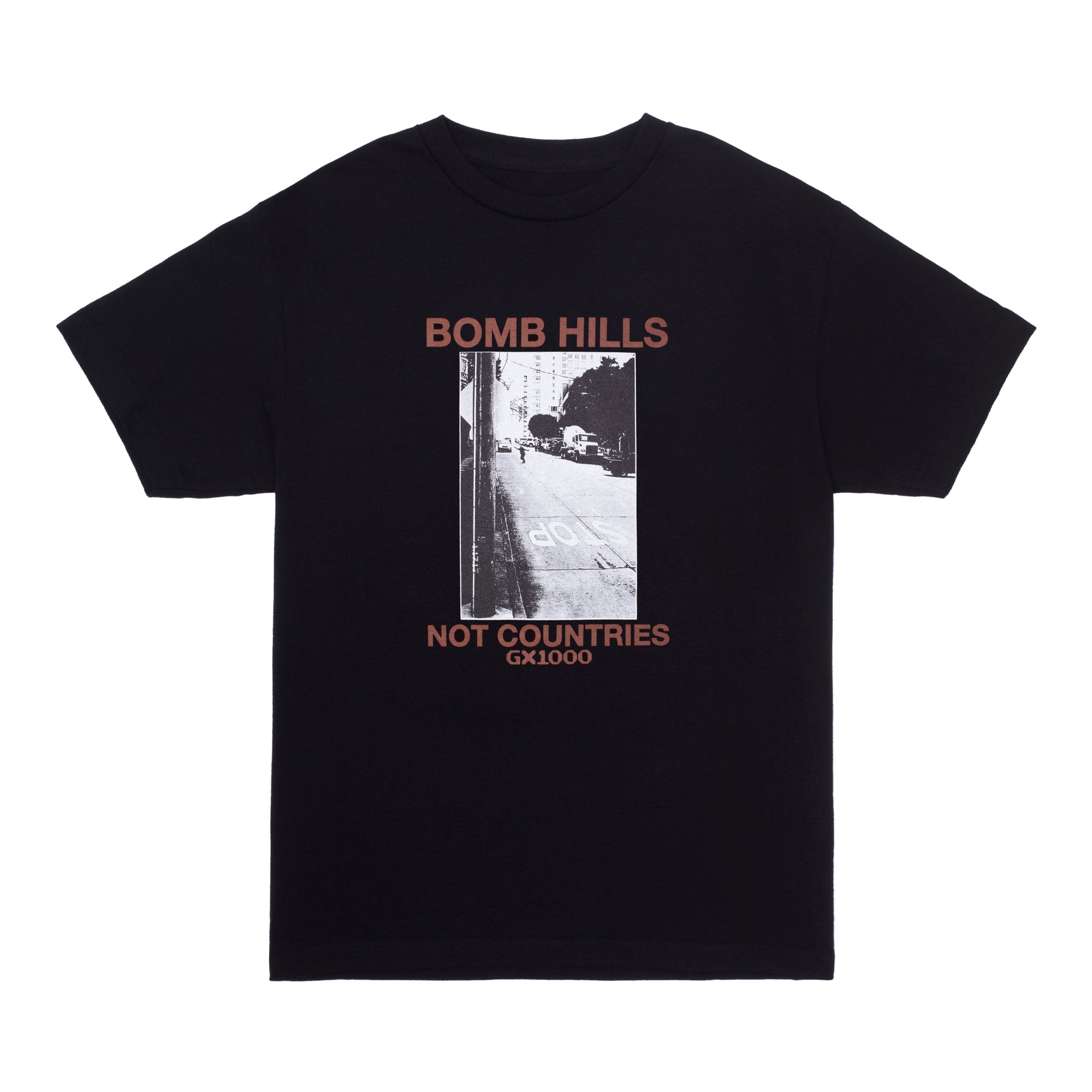 GX1000(ジーエックスワンサウザンド)| BOMB HILLS NOT COUNTRIES TEE | スノーボード・スケートボードのTACTICS JAPAN