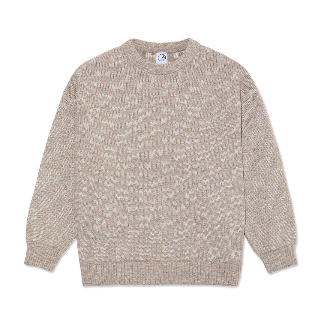 POLAR SKATE CO. (ポーラー スケート カンパニー)| P PATTERN GEORGE SWEATER / SAND | スノーボード・スケートボードのTACTICS JAPAN