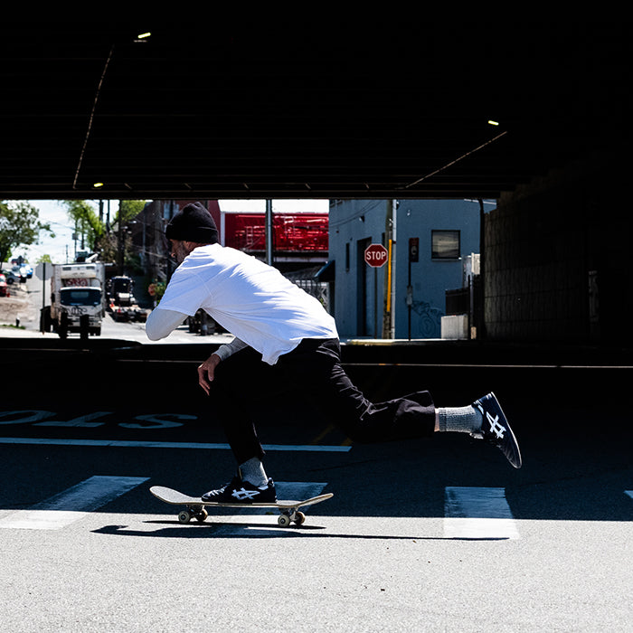 LEGGEREZZA FB(GINO COLLABO) NAVY | ASCICS SKATEBOARDS(アシックス スケートボード) | スケートボード、スノーボードのTACTICS JAPAN