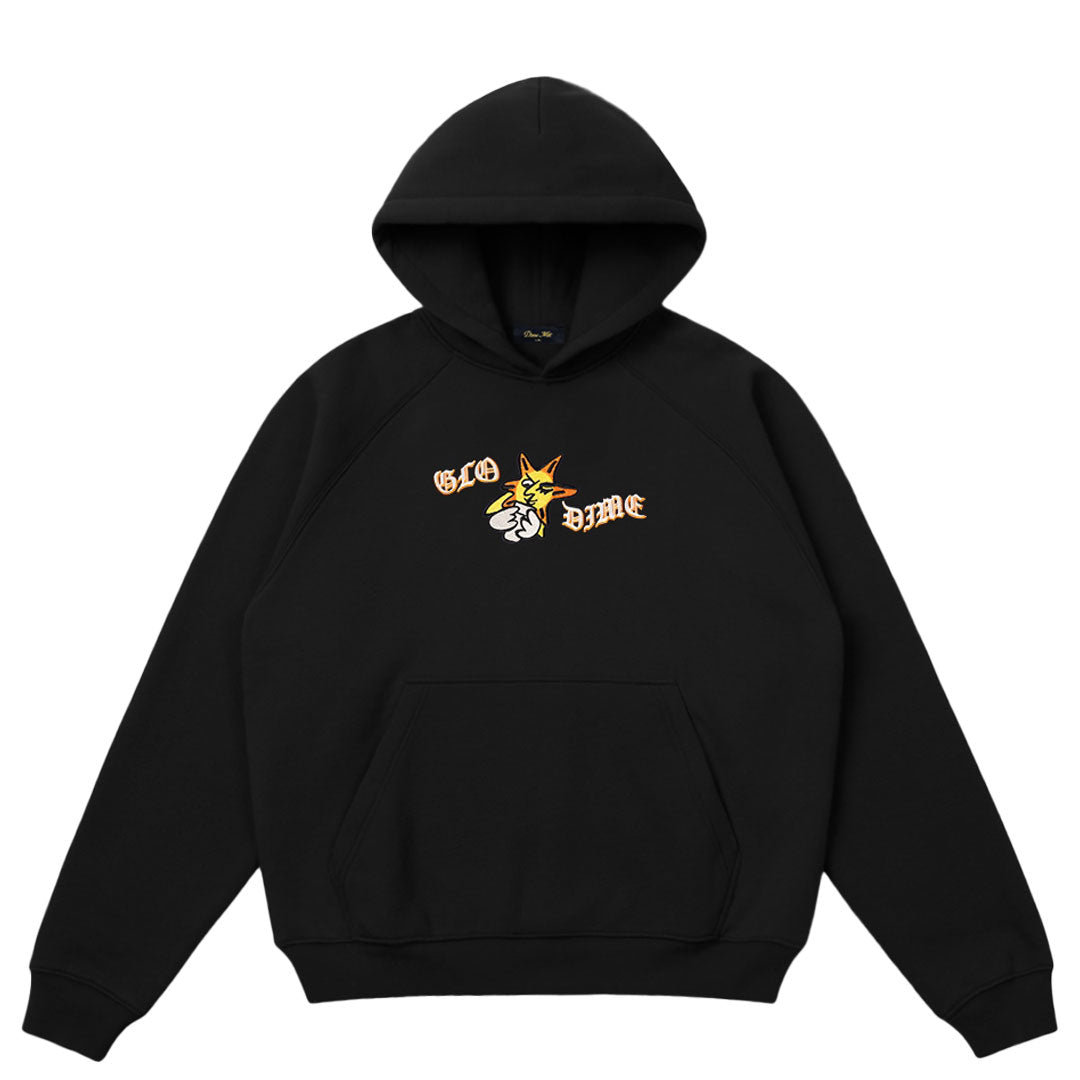 DIME MTL(ダイム モントリオール)| GLO DIME SUN HOODIE / BLACK | スノーボード・スケートボードのTACTICS JAPAN