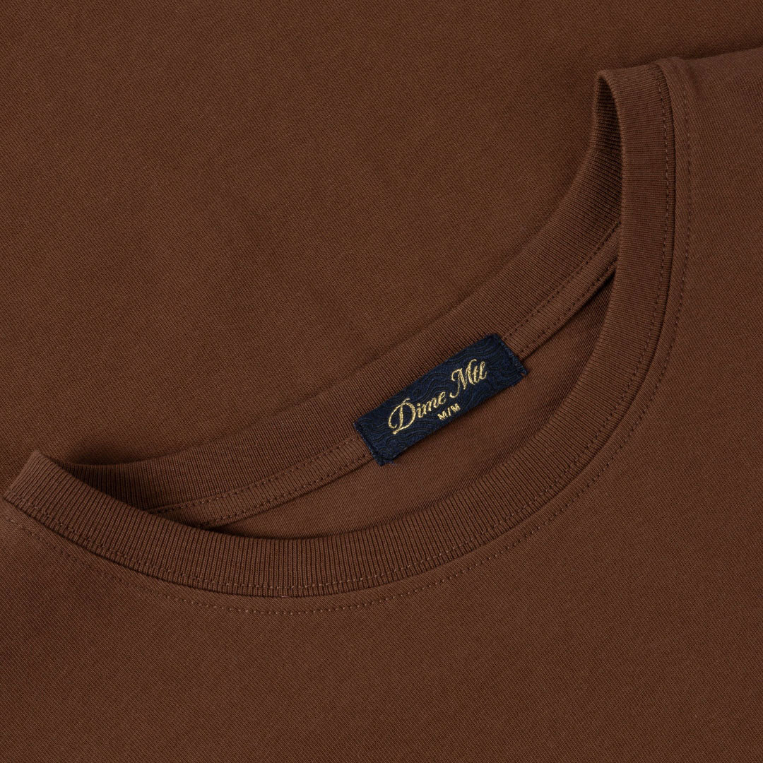 DIME MTL(ダイム モントリオール)| GLO DIME SUN T-SHIRT / DARK BROWN | スノーボード・スケートボードのTACTICS JAPAN