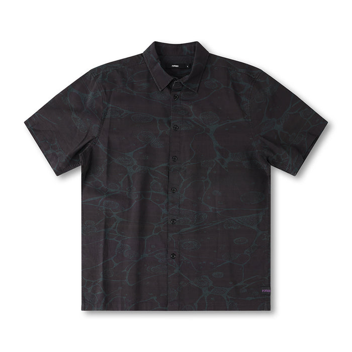 FORMER(フォーマー)| VIVIAN GLOBAL MIND SS SHIRT / BLACK | スノーボード・スケートボードのTACTICS JAPAN