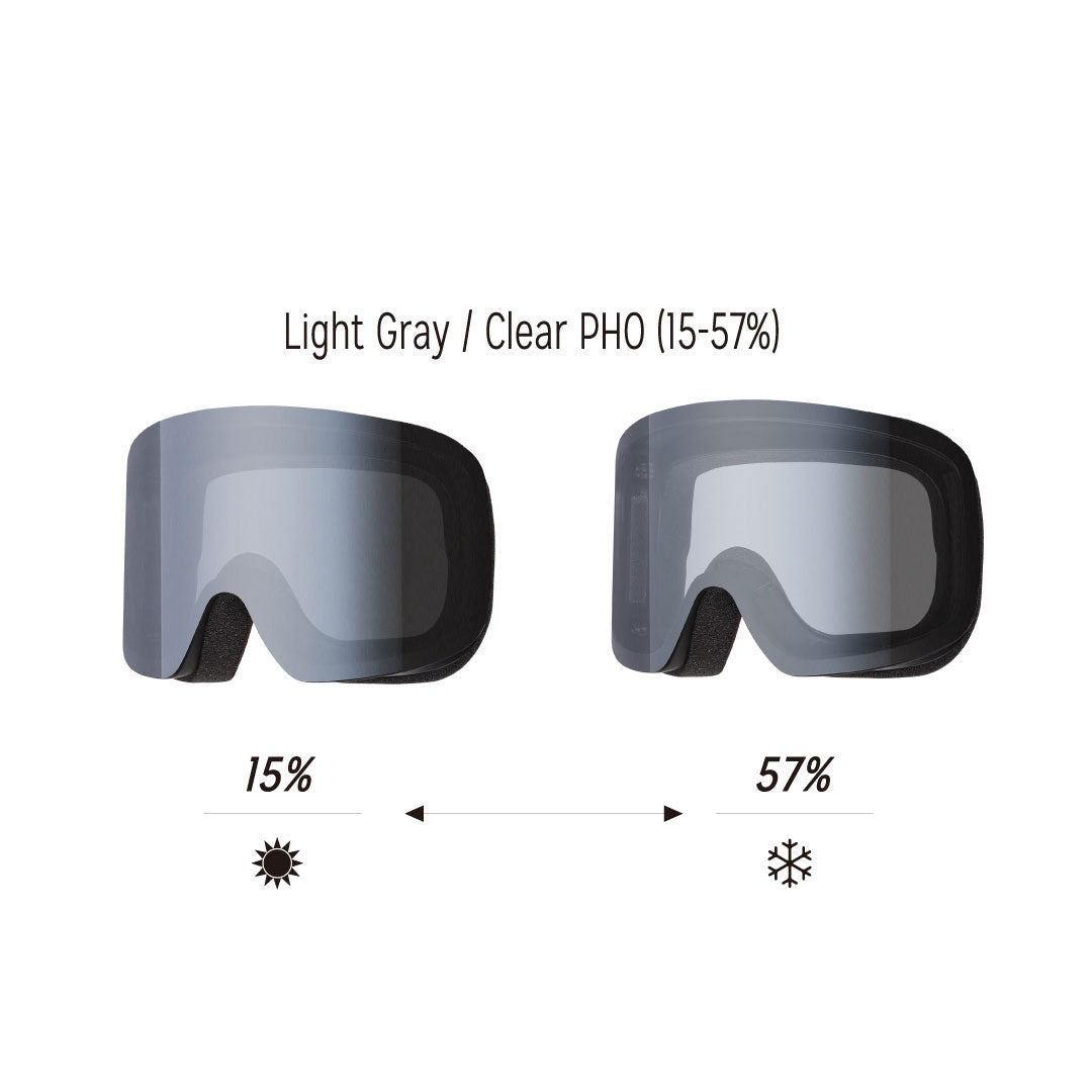 REVOLT OPTICAL(リボルト オプティカル)| FRAMELESS / LIGHT GRAY/CLEAR PHOTOCHROMIC | スノーボード・スケートボードのTACTICS JAPAN
