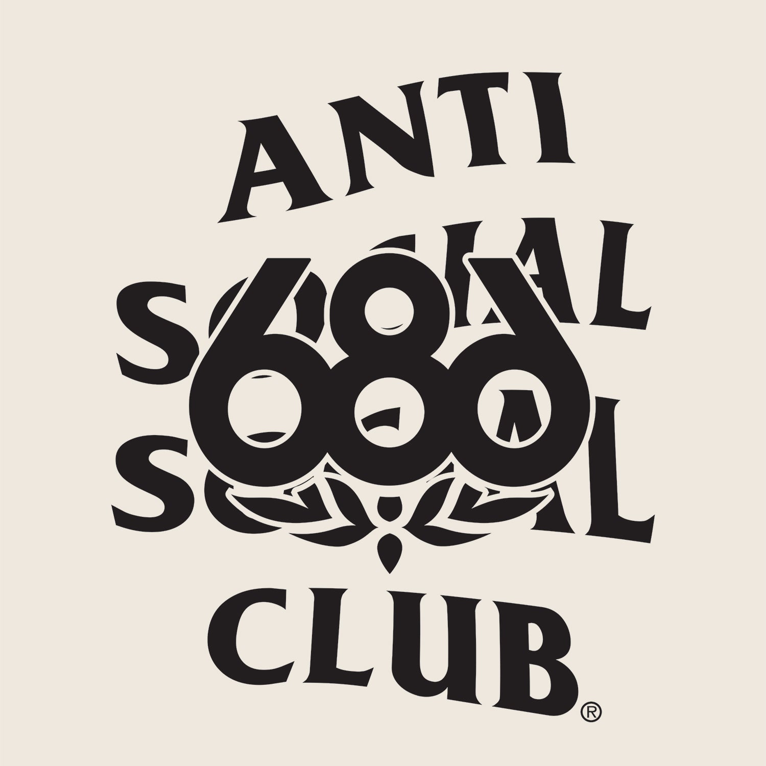 686 X ANTI SOCIAL SOCIAL CLUB ALPHA HINGED BALACLAVA / ASSC LIMESTONE