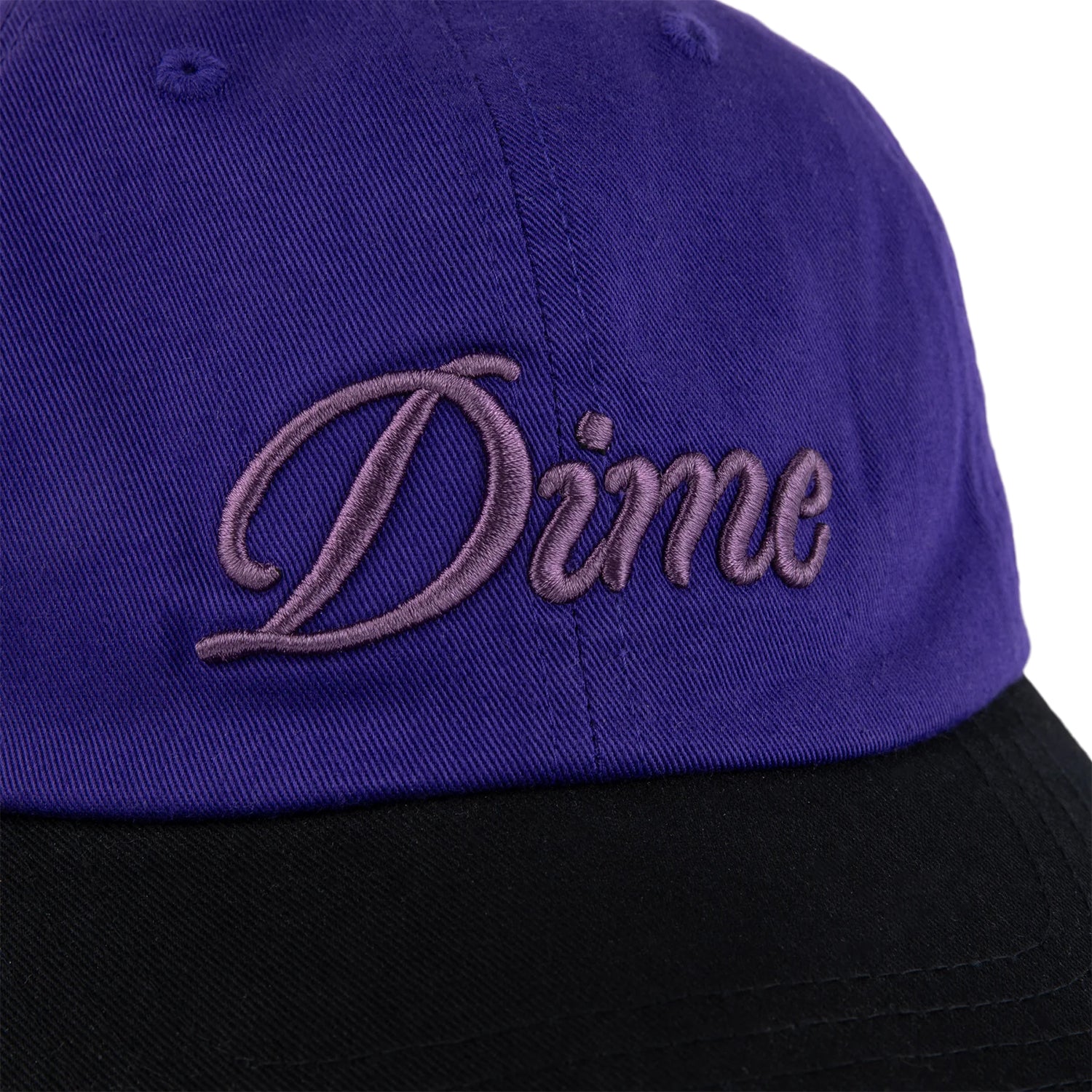 CURSIVE LOW PRO CAP / PURPLE/BLACK