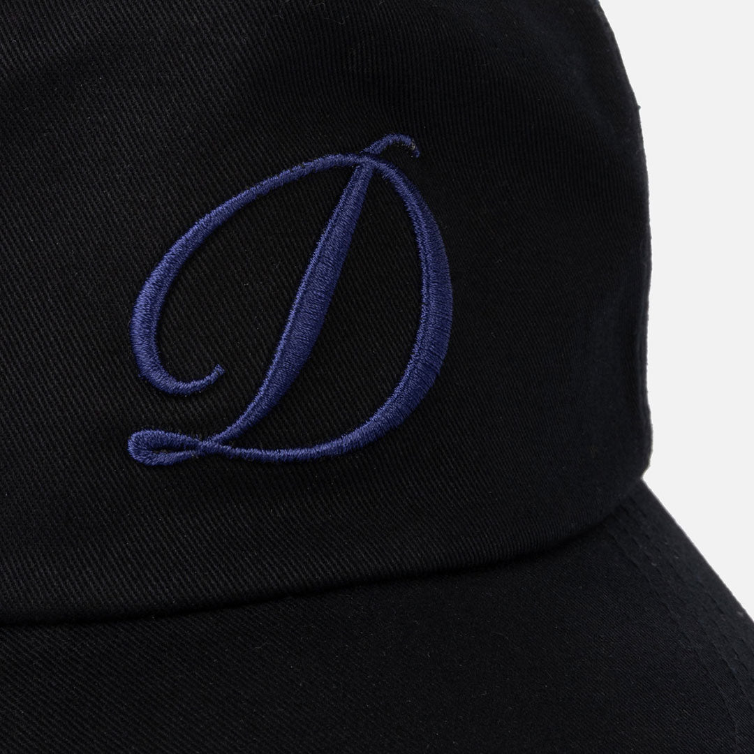CURSIVE D WORKER CAP / BLACK