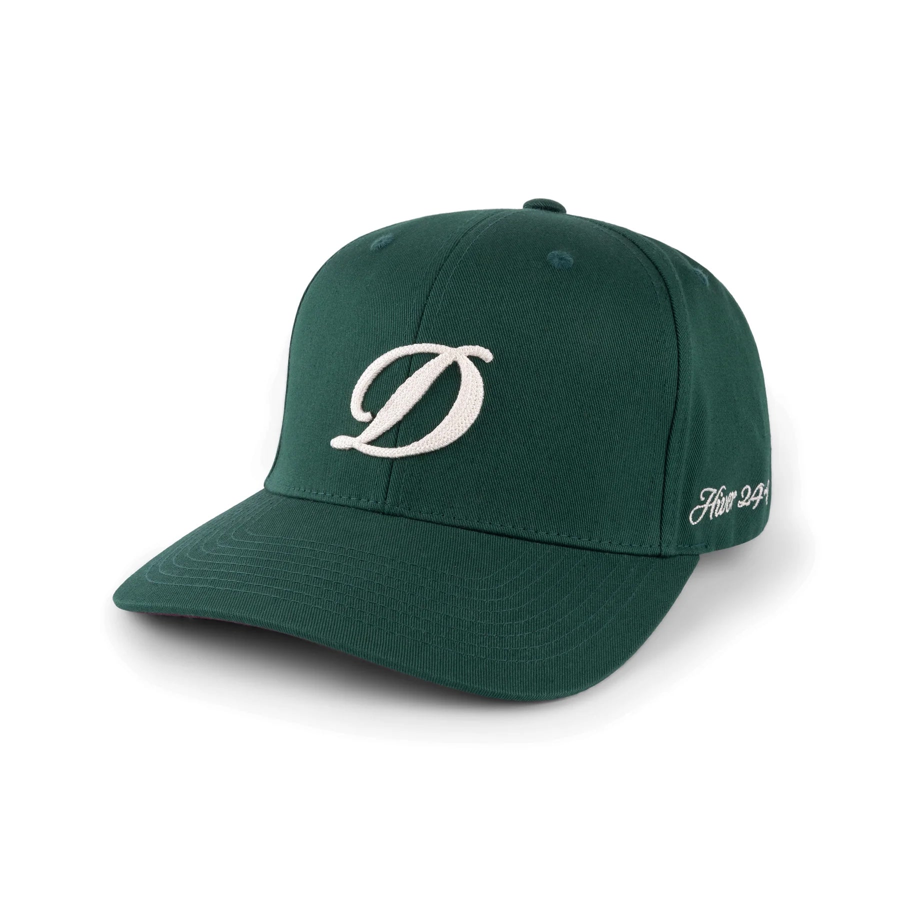 CURSIVE D FULL FIT CAP / GREEN