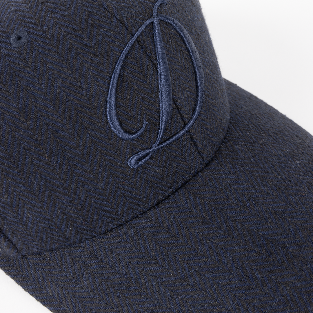 DIME MTL(ダイム モントリオール)| D FULL FIT CAP / HERRINGBONE NAVY | スケートボード・スノーボードのTACTICS JAPAN