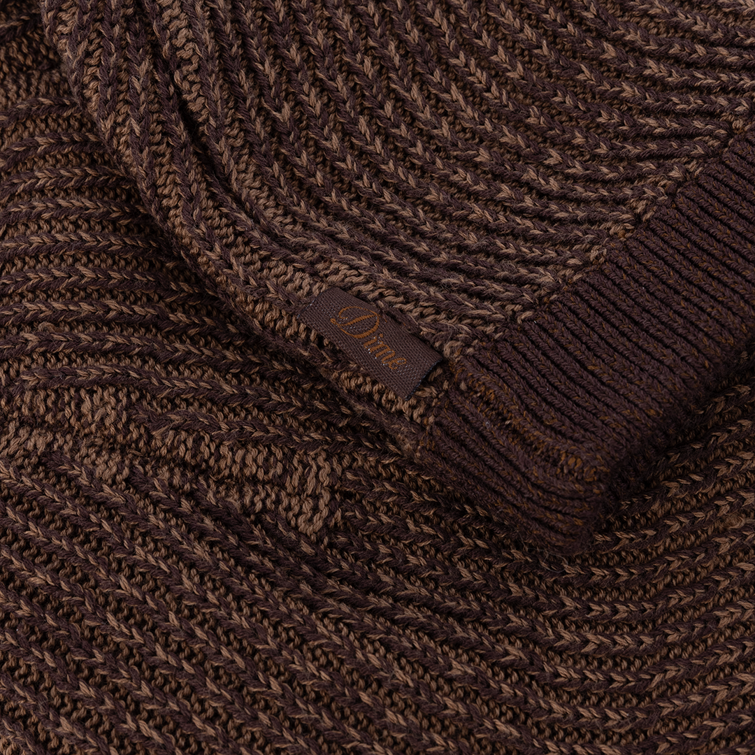 DIME MTL(ダイム モントリオール)| WAVE KNIT SKULLY / BROWN | スケートボード・スノーボードのTACTICS JAPAN