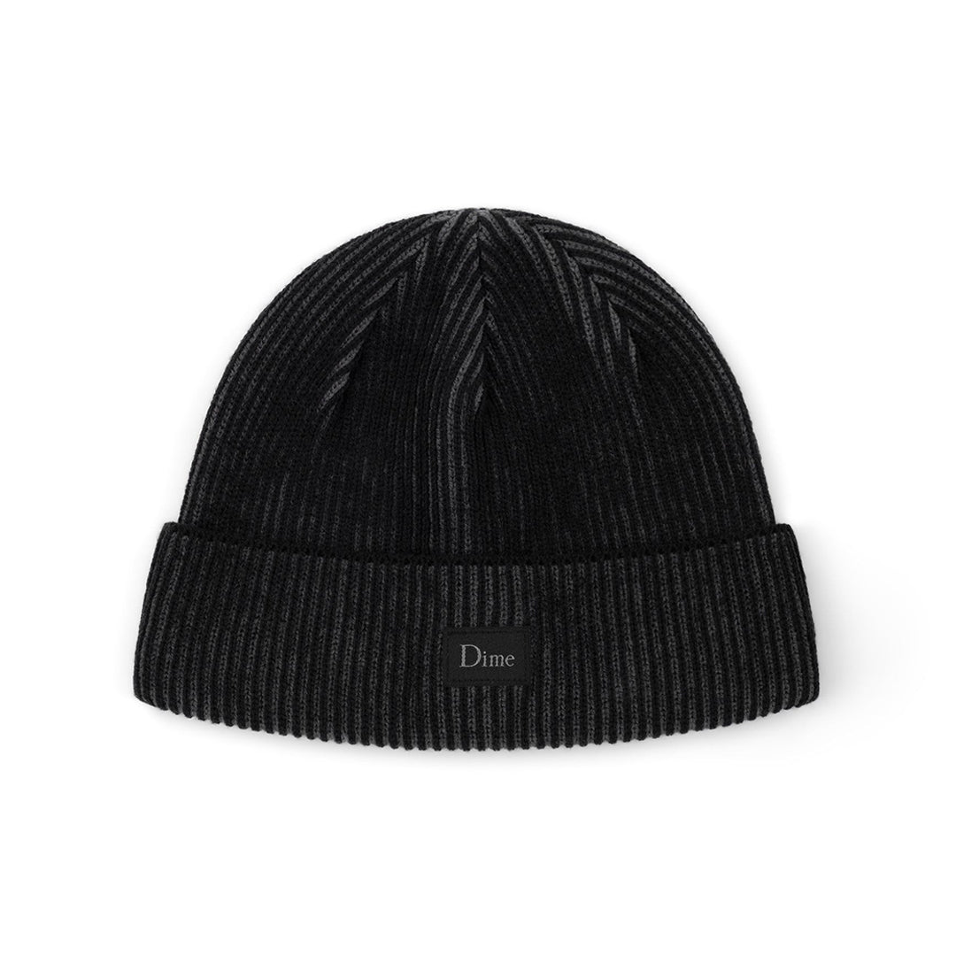 DIME MTL(ダイム モントリオール)| CLASSIC RIB BEANIE / BLACK / CHARCOAL | スノーボード・スケートボードのTACTICS JAPAN