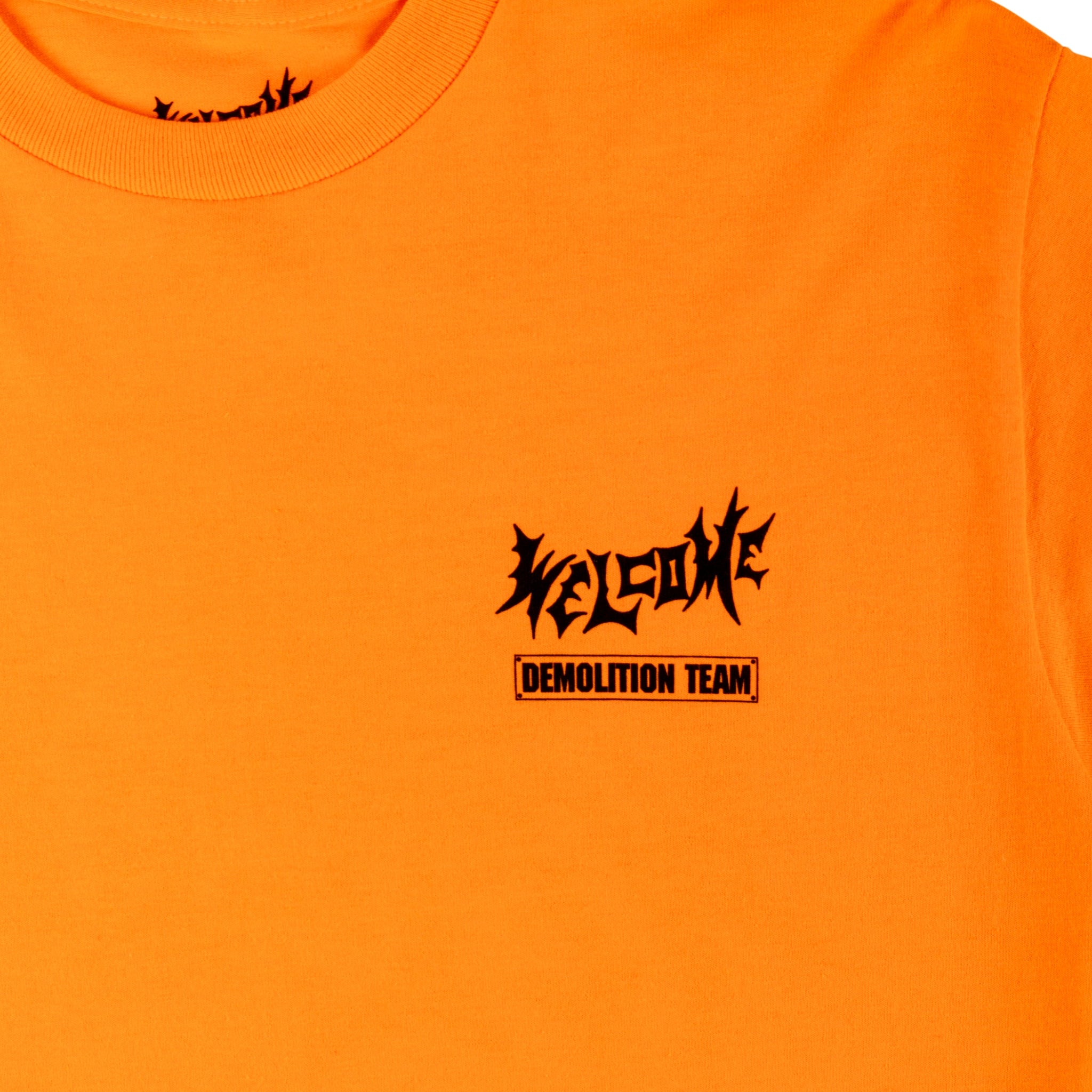 WELCOME SKATEBOARDS(ウェルカム スケートボード)| DEMOLITION L/S TEE / ORANGE | スノーボード・スケートボードのTACTICS JAPAN