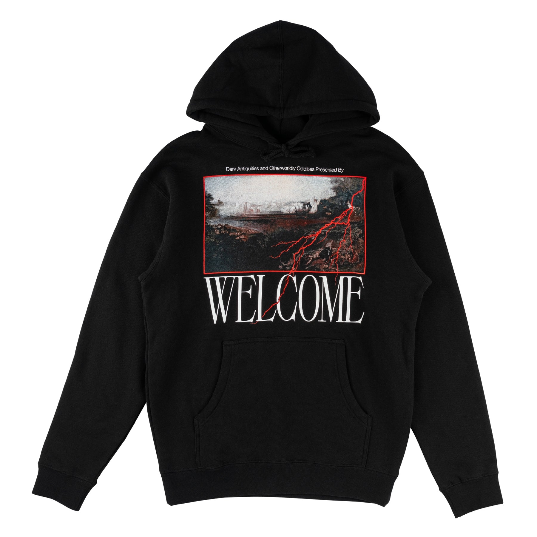 WELCOME SKATEBOARDS(ウェルカム スケートボード)| ANTIQUITIES L/S HOODIE / BLACK | スノーボード・スケートボードのTACTICS JAPAN
