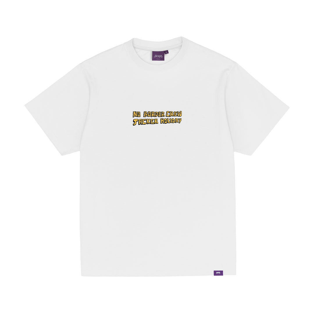 JACKER(ジャッカー)| HOLIDAY T-SHIRT / WHITE | スノーボード・スケートボードのTACTICS JAPAN