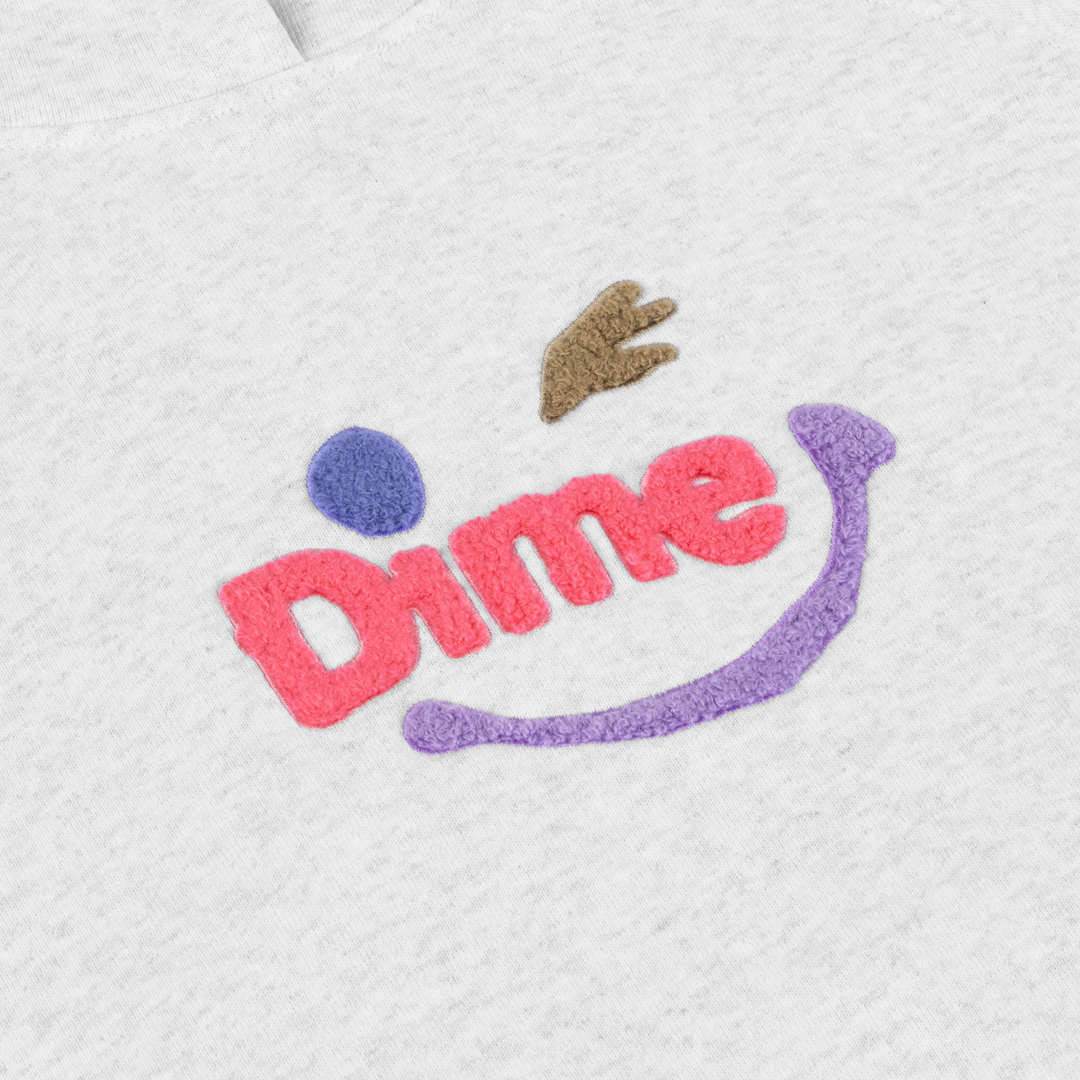 DIME MTL(ダイム モントリオール)| WINKY HOODIE / ASH | スケートボード・スノーボードのTACTICS JAPAN