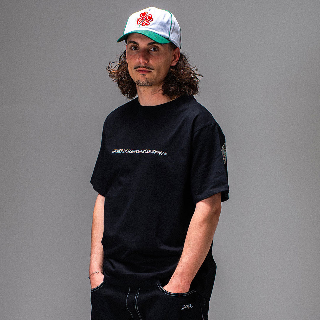 JACKER(ジャッカー)| HORSE POWER T-SHIRT / BLACK | スノーボード・スケートボードのTACTICS JAPAN