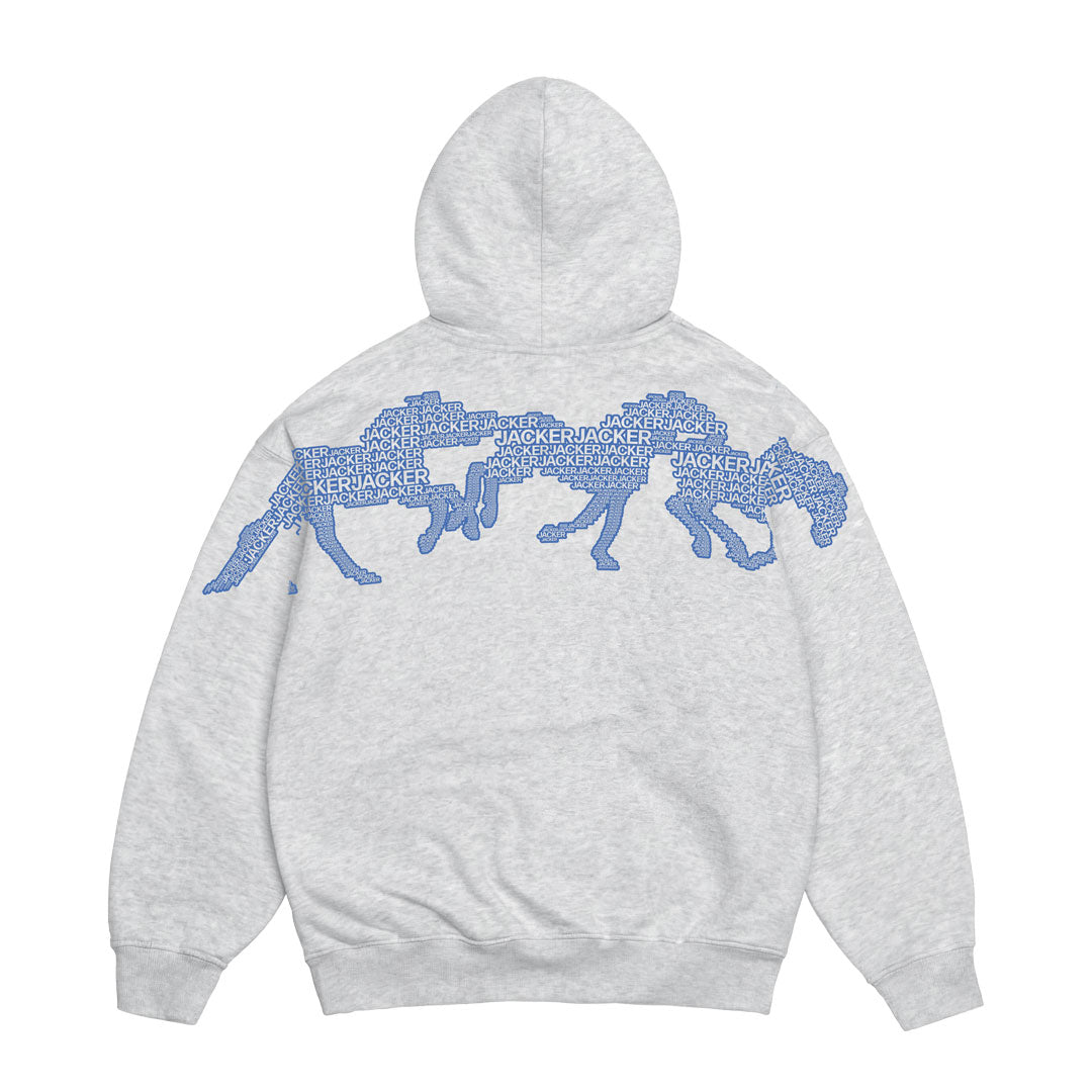 HORSE POWER ZIP HOODIE / HOODIE GREY