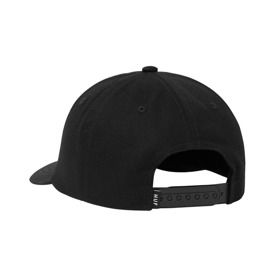 HUF WORLDWIDE(ハフ ワールドワイド)| NOBLE 6 PANEL SNAPBACK / BLACK | スノーボード・スケートボードのTACTICS JAPAN