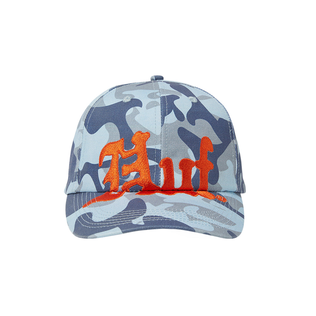 HUF WORLDWIDE(ハフ ワールドワイド)| NOBLE CAMO 6 PANEL SNAPBACK / ICE BLUE | スノーボード・スケートボードのTACTICS JAPAN