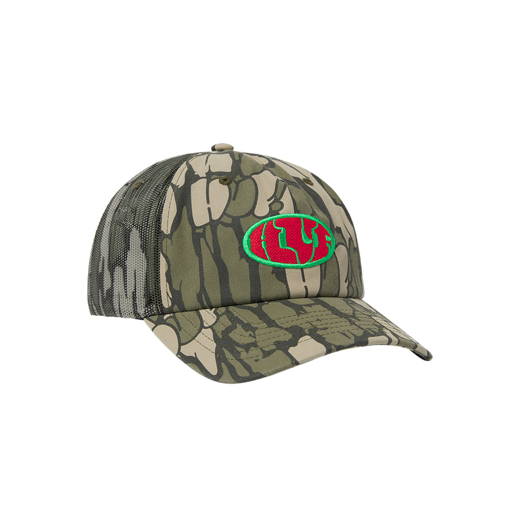 WARPED CAMO TRUCKER HAT