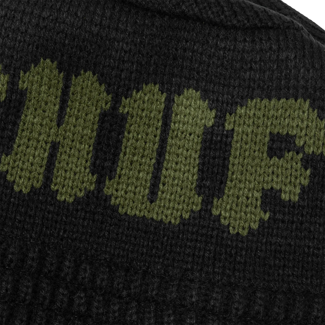 CLASSIC KNIT BUCKET HAT / BLACK