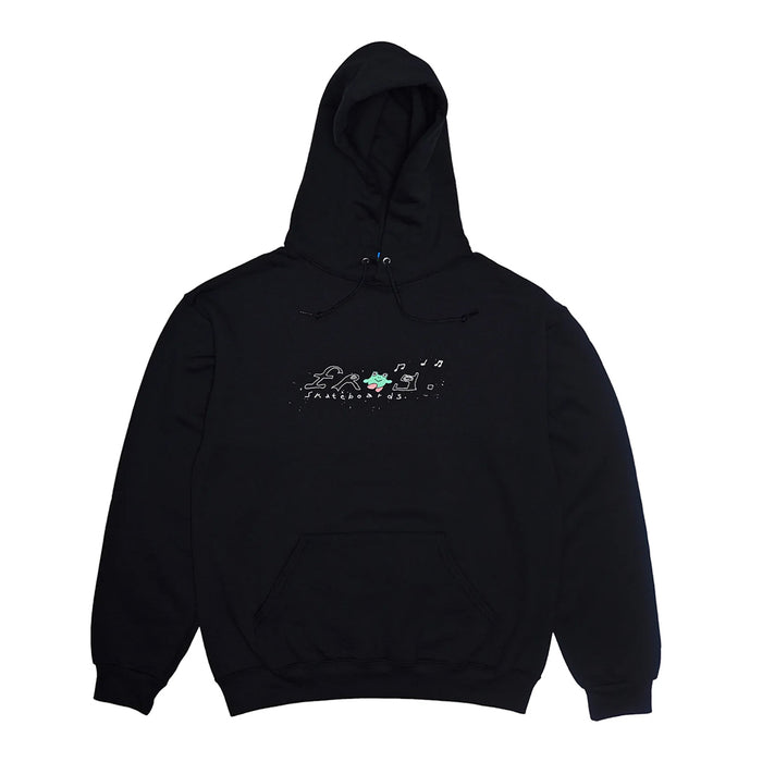 FROG SKATEBOARDS(フロッグ スケートボード)| HAPPY DIRTY FROG HOODIE / BLACK | スノーボード・スケートボードのTACTICS JAPAN