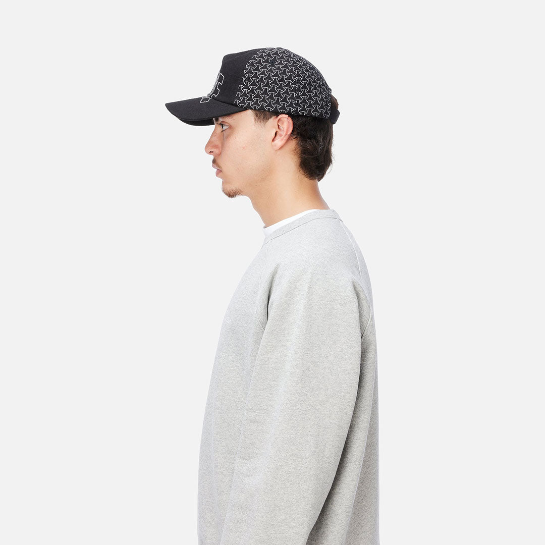 ALLOVER STITCH WORKER CAP / BLACK