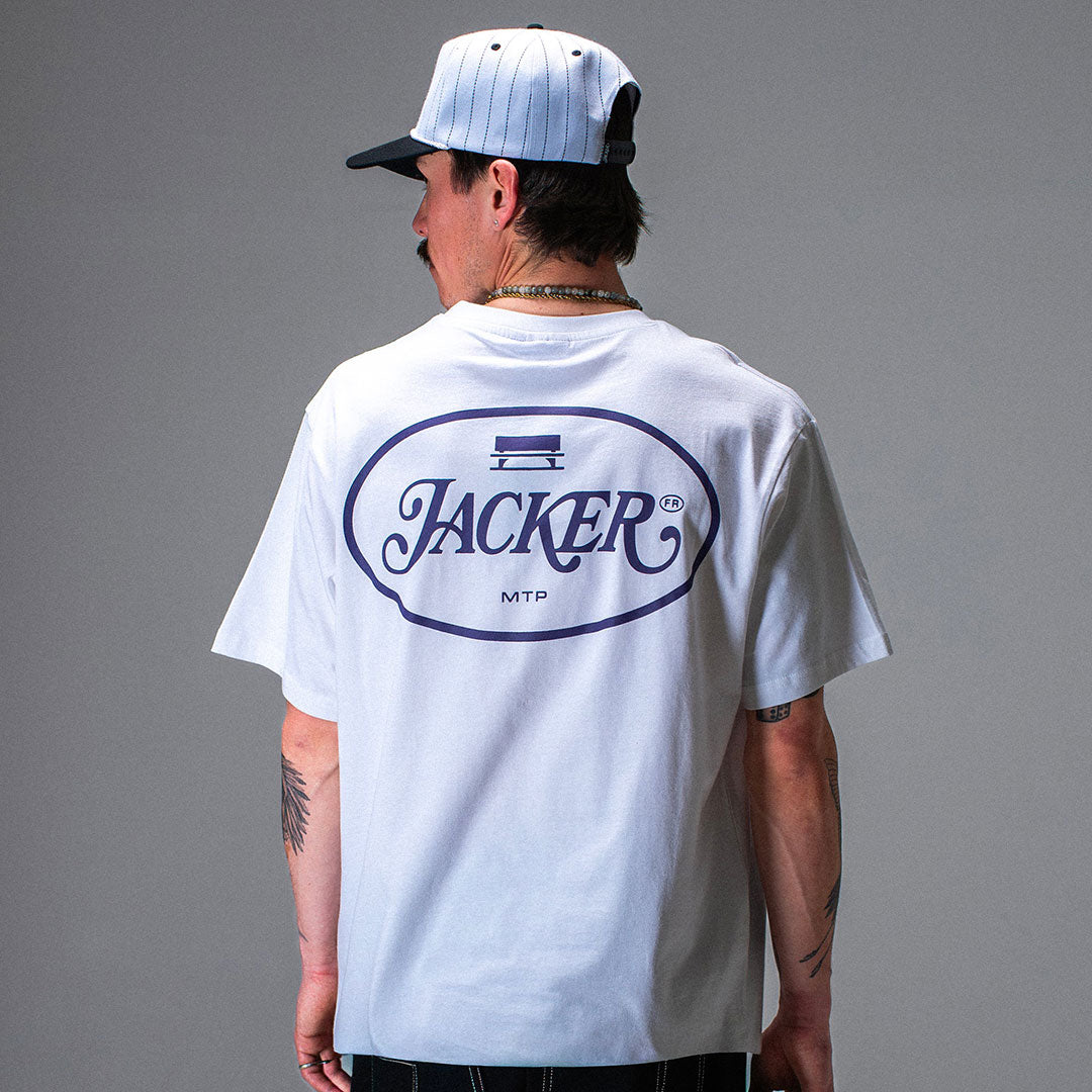 JACKER(ジャッカー)| ID T-SHIRT / WHITE | スノーボード・スケートボードのTACTICS JAPAN