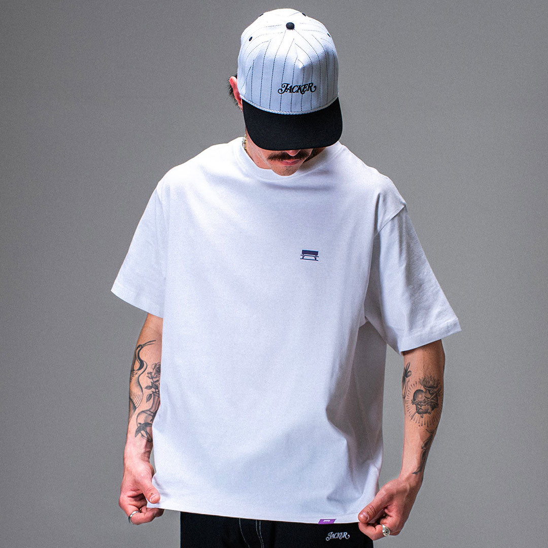 JACKER(ジャッカー)| ID T-SHIRT / WHITE | スノーボード・スケートボードのTACTICS JAPAN