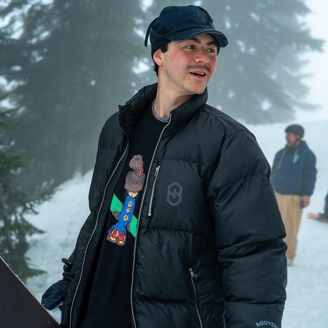 SOUVENIR SNOWBOARDING (スーベニア スノーボーディング)| EVERYDAY PUFFER 2026 / BLACK | スノーボード・スケートボードのTACTICS JAPAN