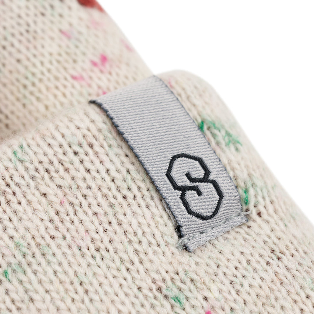 SOUVENIR SNOWBOARDING (スーベニア スノーボーディング)| SPECKLED YARN JACQUARD CUFF BEANNIE / MARSHMALLOW | スノーボード・スケートボードのTACTICS JAPAN