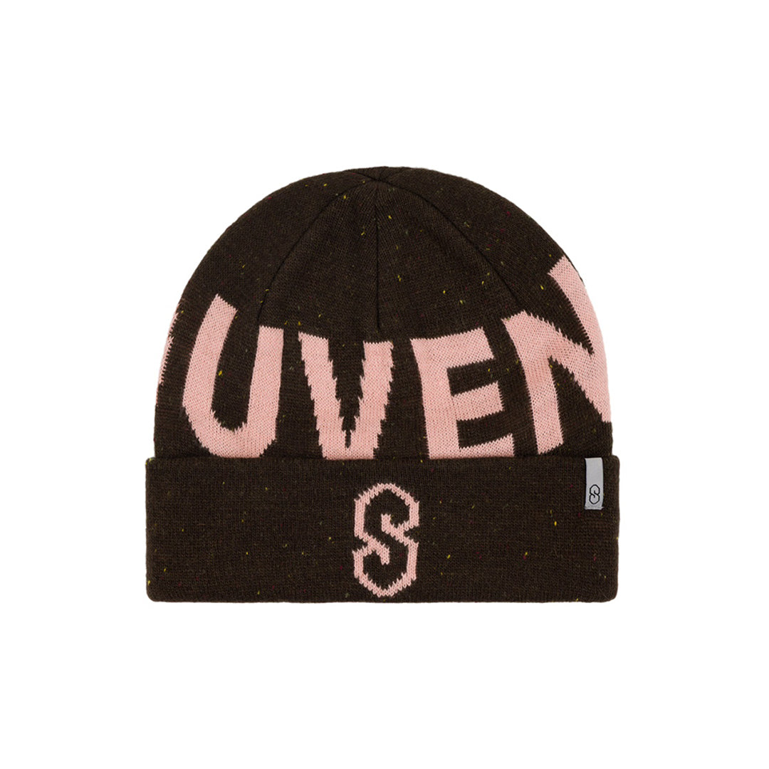 SOUVENIR SNOWBOARDING (スーベニア スノーボーディング)| SPECKLED YARN JACQUARD CUFF BEANNIE / CHOCOLATE | スノーボード・スケートボードのTACTICS JAPAN