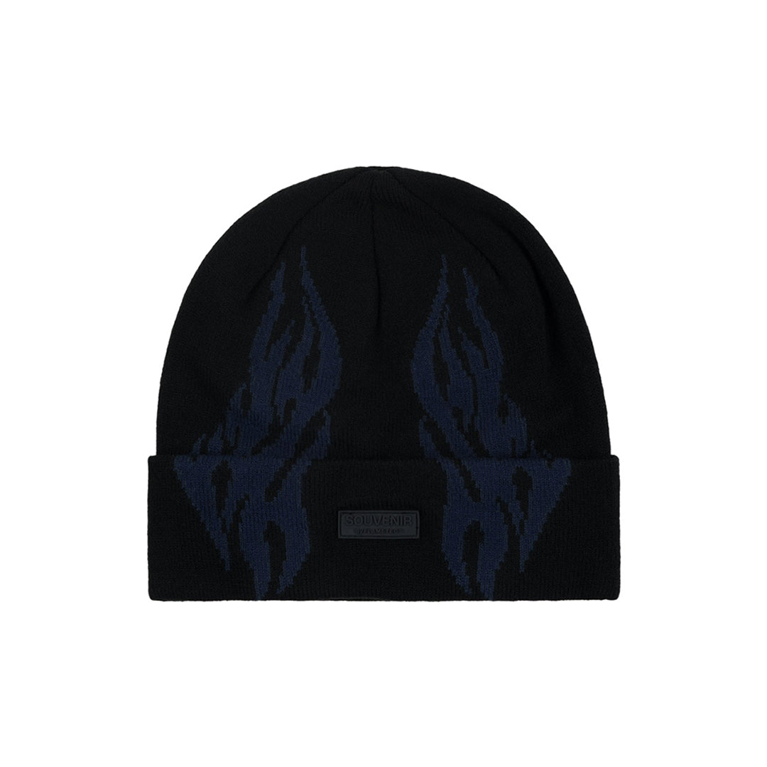SOUVENIR SNOWBOARDING (スーベニア スノーボーディング)| FLAME BEANNIE 2026 / BLACK | スノーボード・スケートボードのTACTICS JAPAN