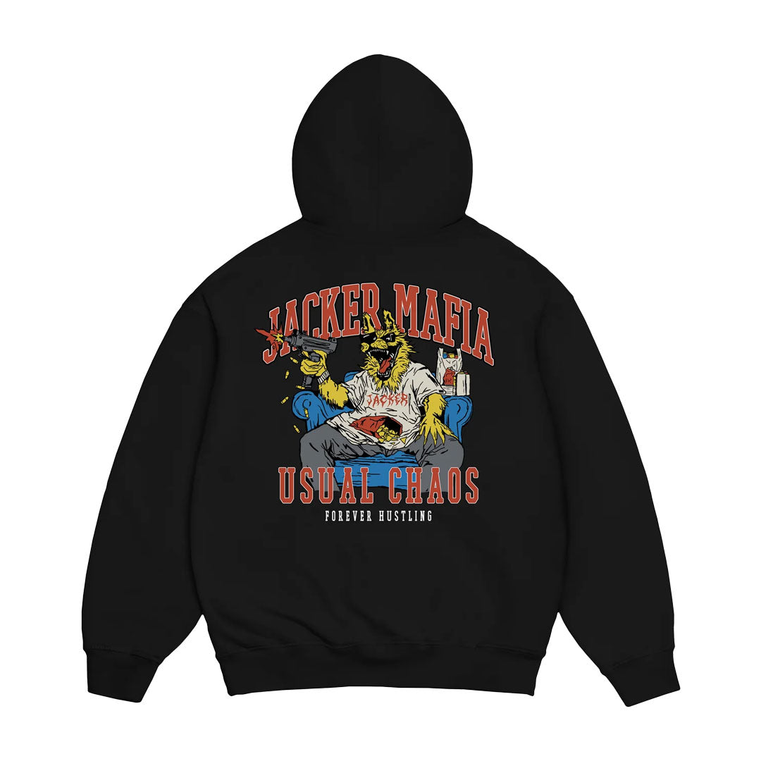 JACKER(ジャッカー)| INSTINCT HOODIE / BLACK | スノーボード・スケートボードのTACTICS JAPAN