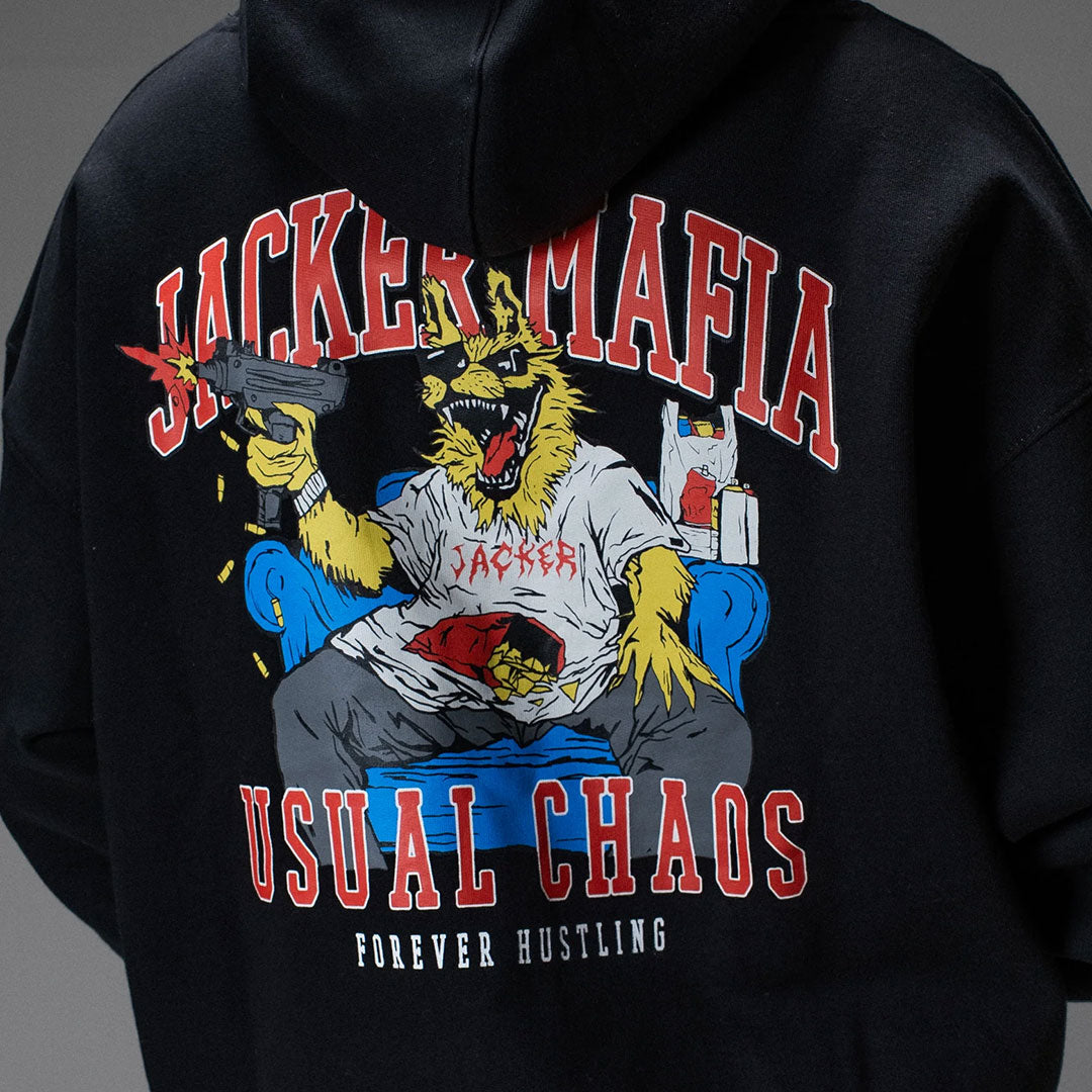 JACKER(ジャッカー)| INSTINCT HOODIE / BLACK | スノーボード・スケートボードのTACTICS JAPAN