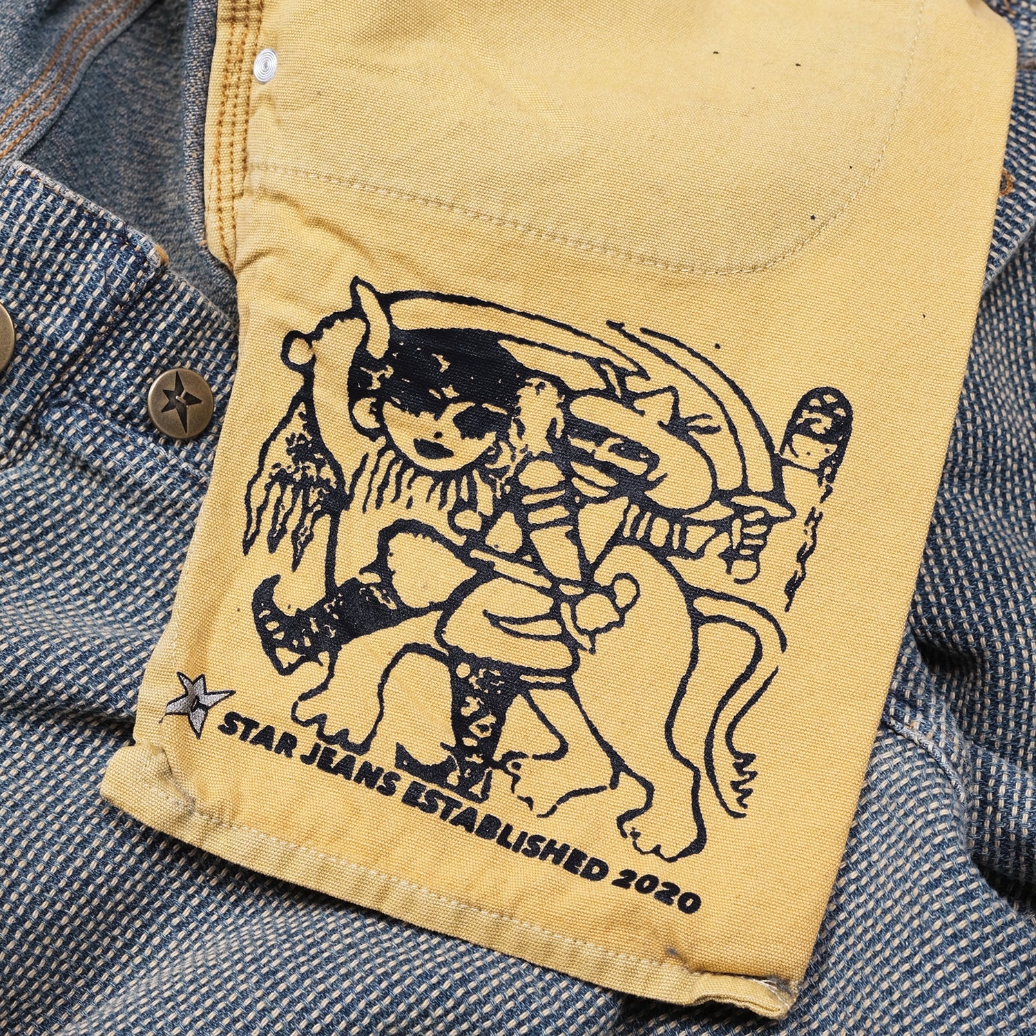 CARPET COMPANY(カーペット カンパニー)| INTERLOCK STITCH DENIM / BLACK | スノーボード・スケートボードのTACTICS JAPAN