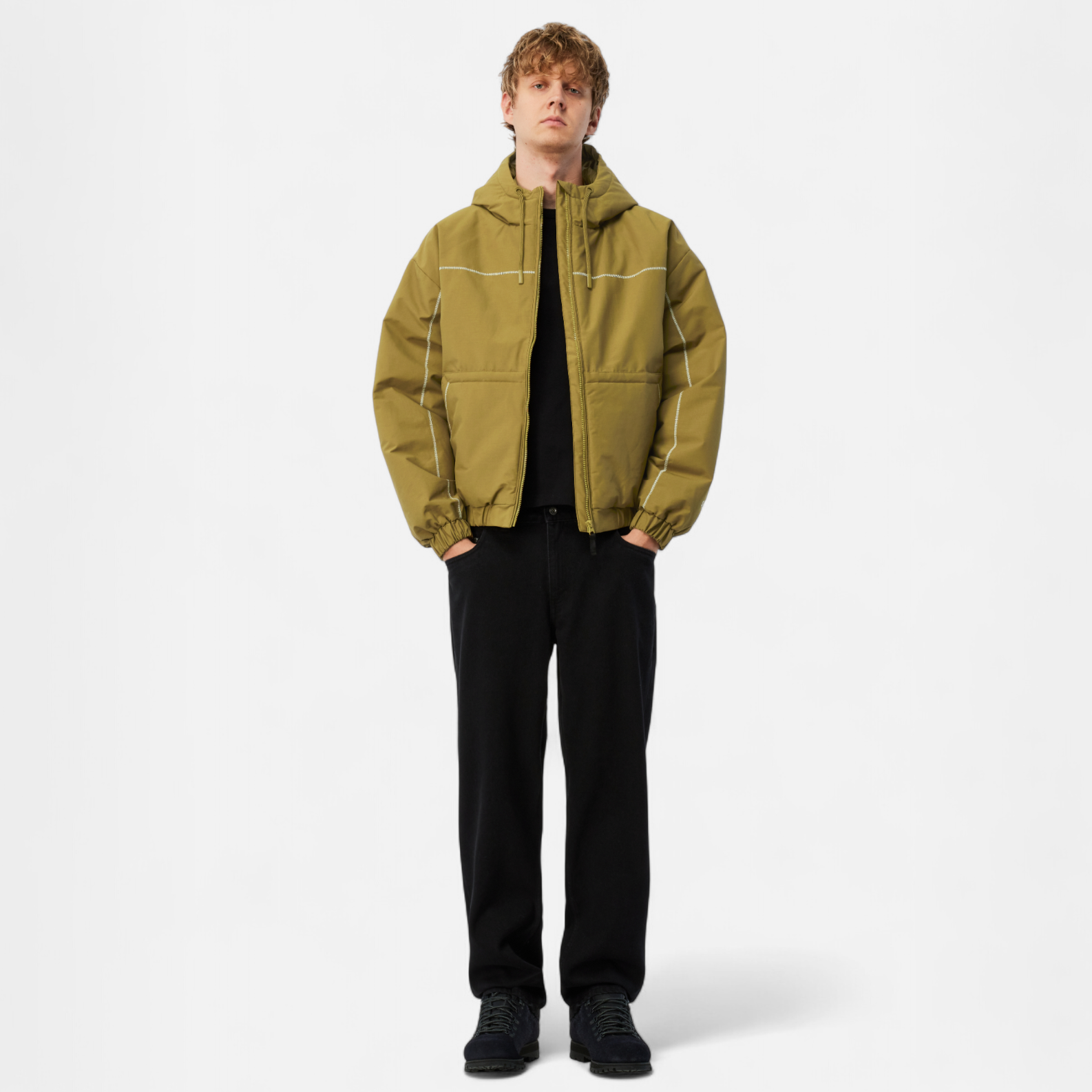 DIME MTL(ダイム モントリオール)| QUILTED RIPSTOP PUFFER / HONEY | スケートボード・スノーボードのTACTICS JAPAN