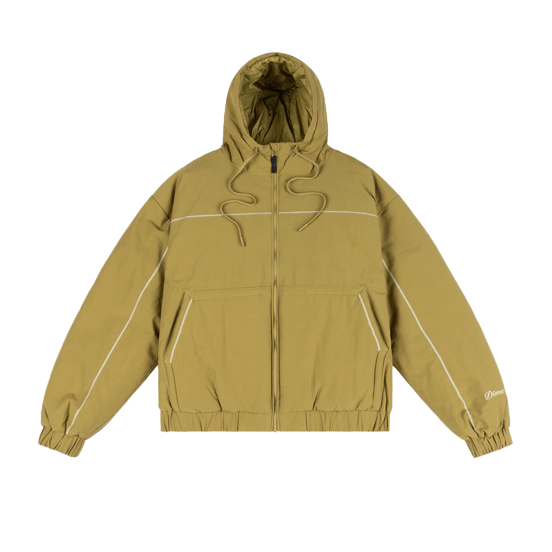 DIME MTL(ダイム モントリオール)| QUILTED RIPSTOP PUFFER / HONEY | スケートボード・スノーボードのTACTICS JAPAN