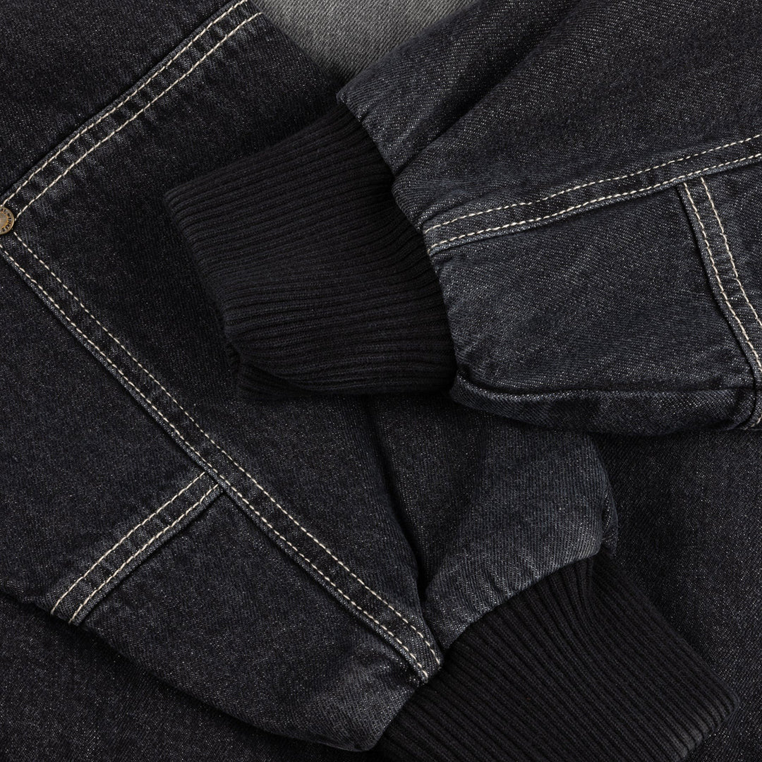 DIME MTL(ダイム モントリオール)| HOODED UTILITY JACKET / SANDBLASTED BLACK | スノーボード・スケートボードのTACTICS JAPAN