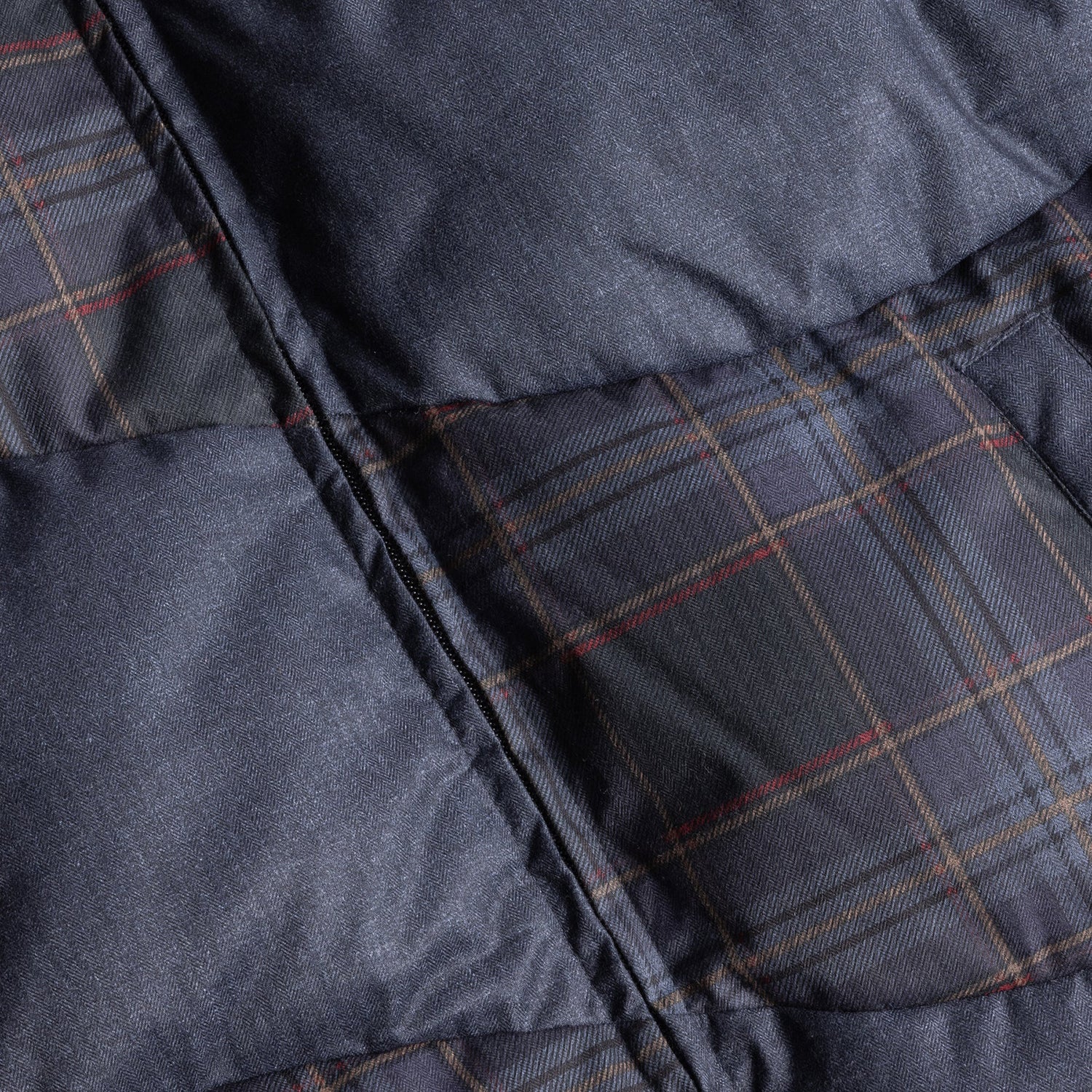 PREMIUM TWEED PUFFER / DARK GRAY