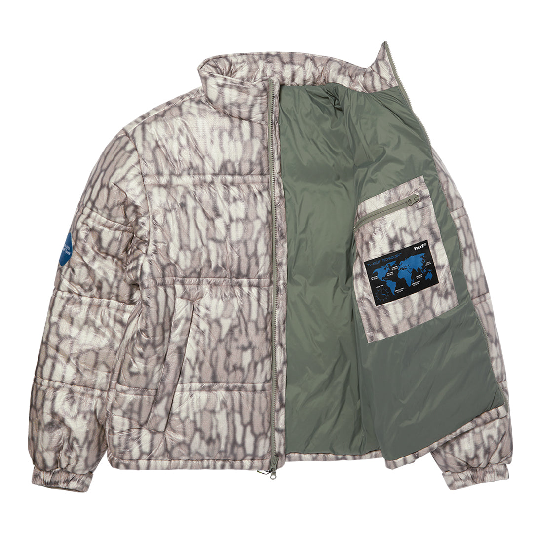 89 WARPED CAMO TYVEK PUFFER / MUTED CAMO