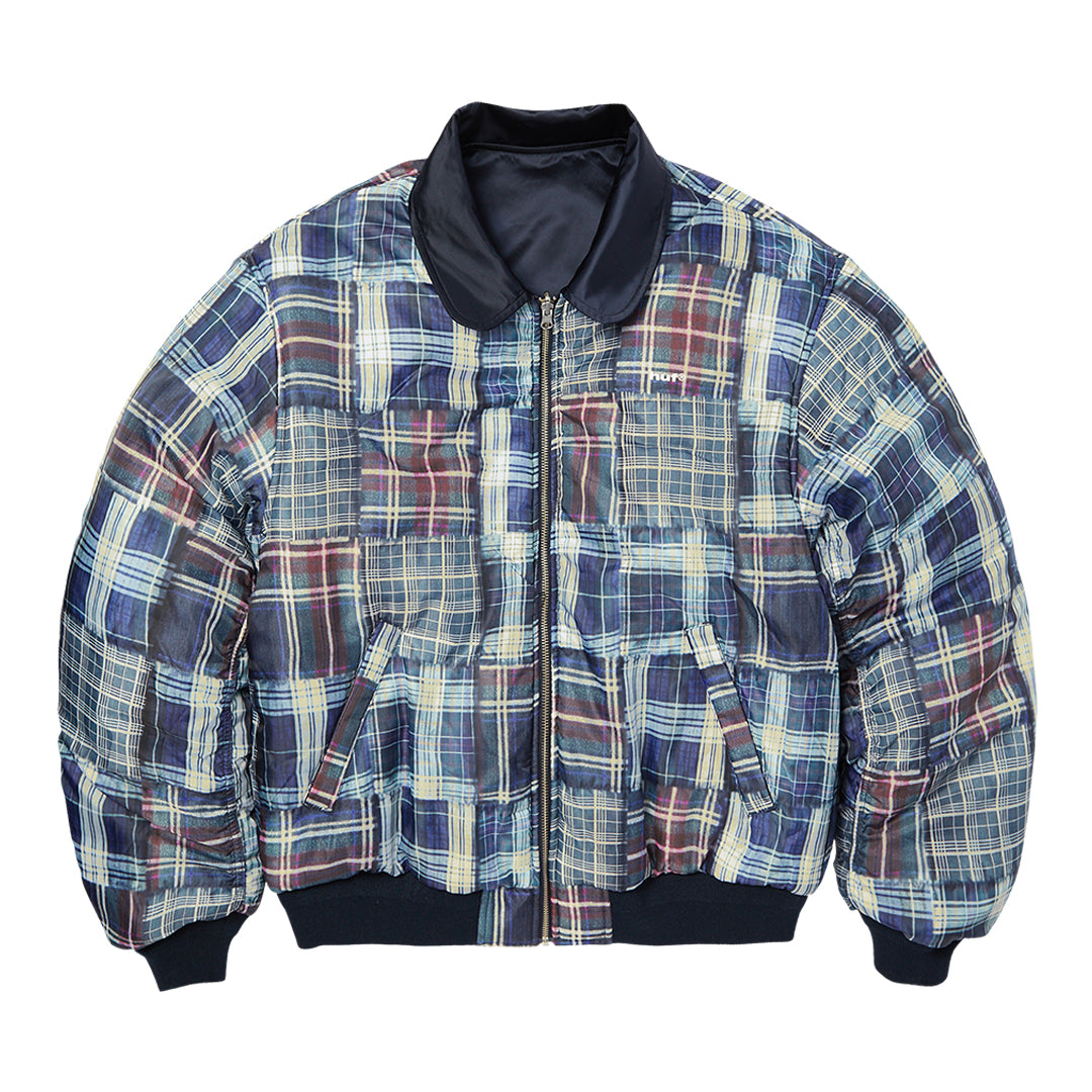 HUF WORLDWIDE(ハフ ワールドワイド)| CLOTHIERS REVERSIBLE FLIGHT JACKET / NAVY | スノーボード・スケートボードのTACTICS JAPAN