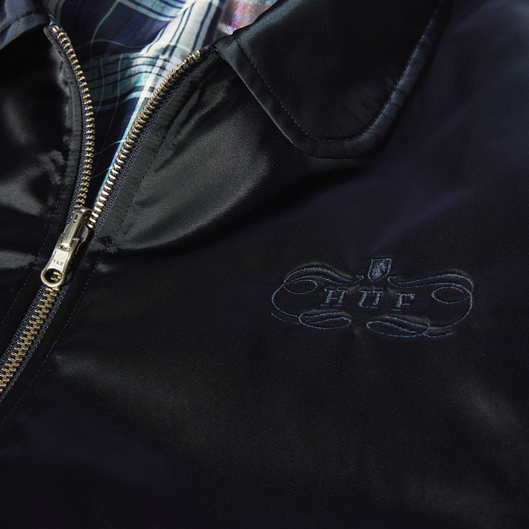 HUF WORLDWIDE(ハフ ワールドワイド)| CLOTHIERS REVERSIBLE FLIGHT JACKET / NAVY | スノーボード・スケートボードのTACTICS JAPAN