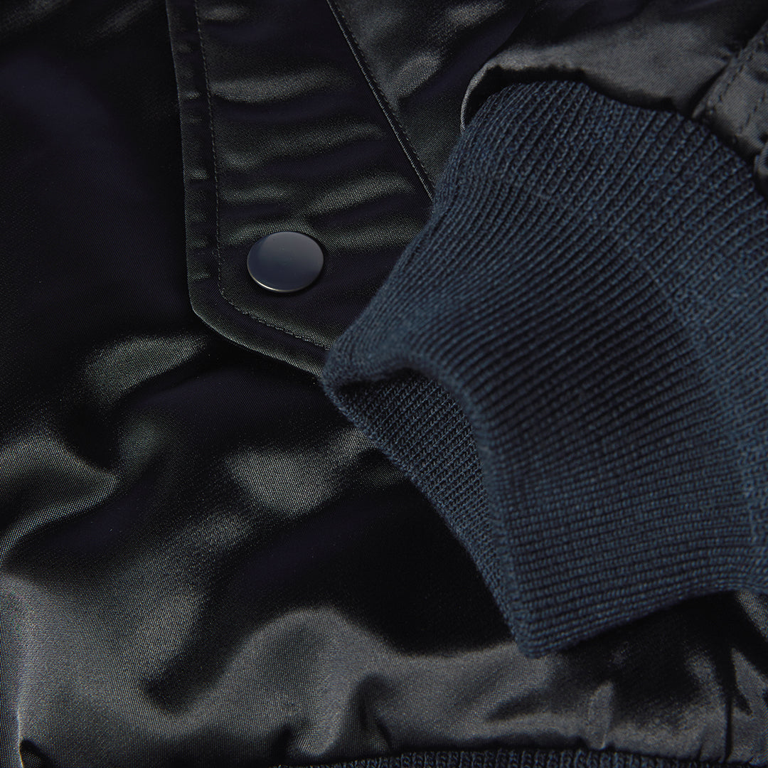 HUF WORLDWIDE(ハフ ワールドワイド)| CLOTHIERS REVERSIBLE FLIGHT JACKET / NAVY | スノーボード・スケートボードのTACTICS JAPAN