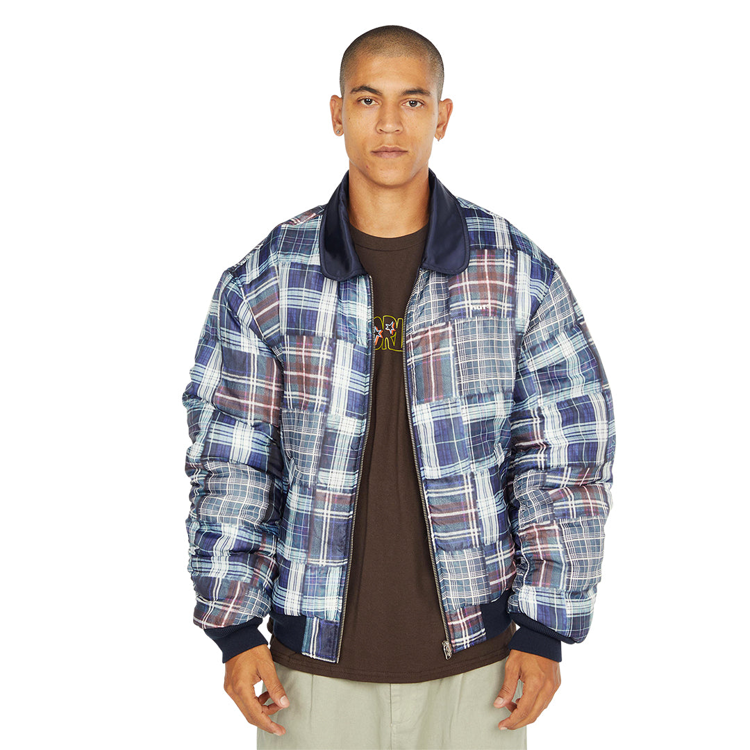 HUF WORLDWIDE(ハフ ワールドワイド)| CLOTHIERS REVERSIBLE FLIGHT JACKET / NAVY | スノーボード・スケートボードのTACTICS JAPAN