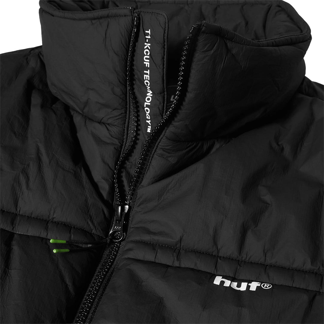 HUF WORLDWIDE(ハフ ワールドワイド)| 89 TYVEK PUFFER / BLACK | スノーボード・スケートボードのTACTICS JAPAN