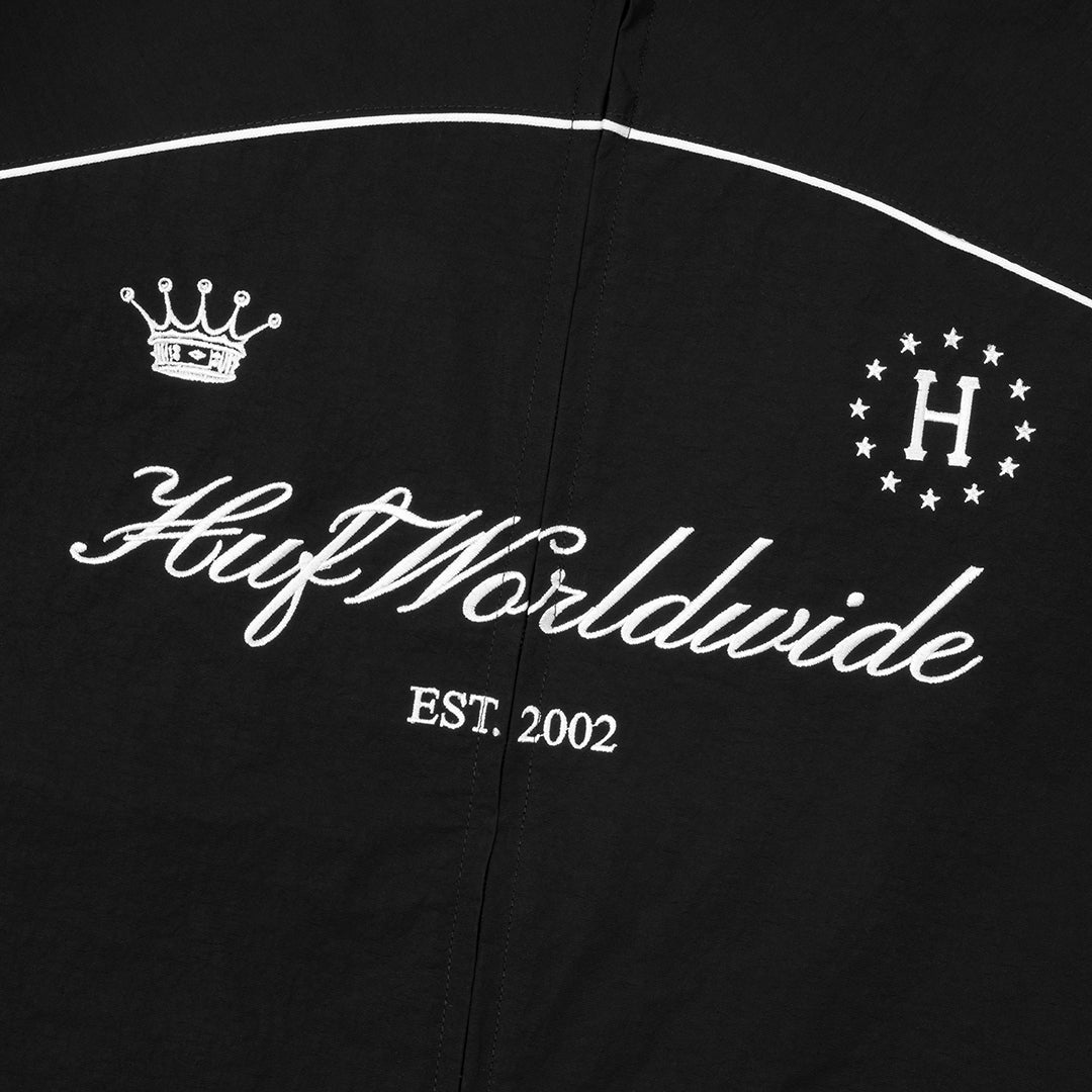 HUF WORLDWIDE(ハフ ワールドワイド)| ANTHEM TRACK JACKET / BLACK | スノーボード・スケートボードのTACTICS JAPAN