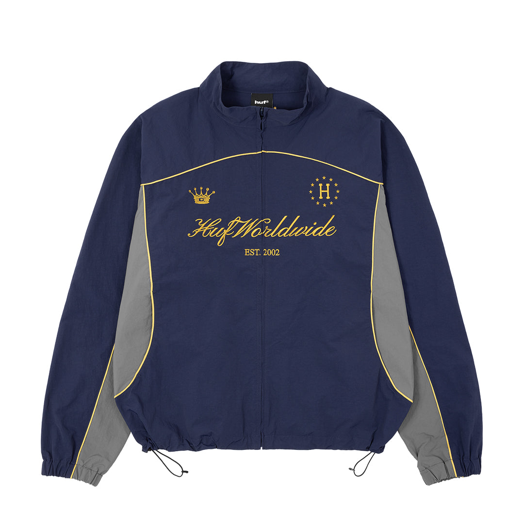 HUF WORLDWIDE(ハフ ワールドワイド)| ANTHEM TRACK JACKET / NAVY | スノーボード・スケートボードのTACTICS JAPAN