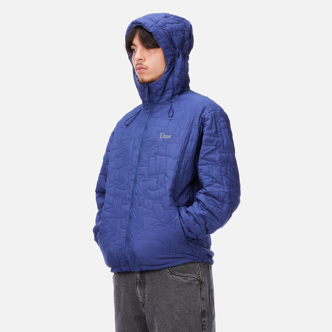 REVERSIBLE INSULATED JACKET / BLUE IRIS