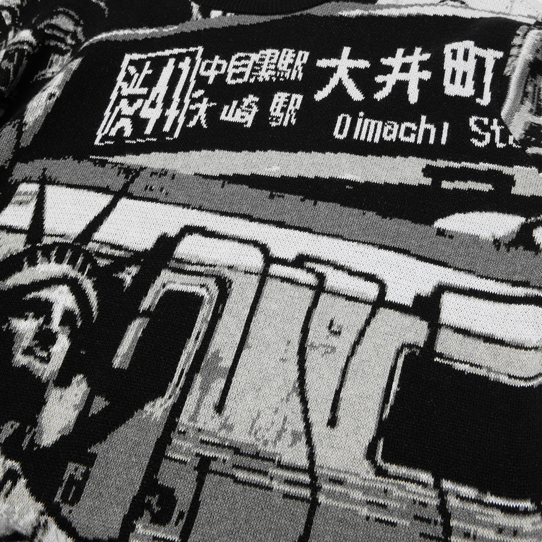 HUF WORLDWIDE(ハフ ワールドワイド)| WORLDWIDE COMMUTER SWEATER | スノーボード・スケートボードのTACTICS JAPAN