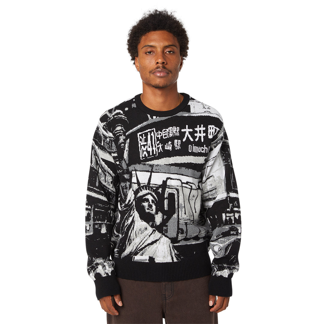 HUF WORLDWIDE(ハフ ワールドワイド)| WORLDWIDE COMMUTER SWEATER | スノーボード・スケートボードのTACTICS JAPAN